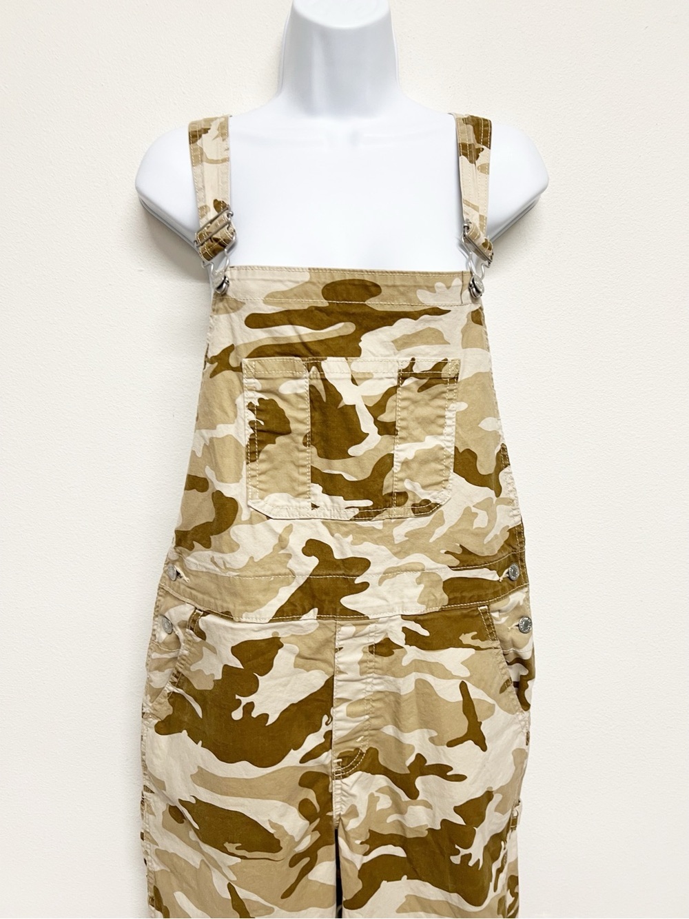 Signature by Levis Big Boys Tan Desert Utility Camo Pant Cargo Overalls Size XXL - Picture 2 of 7